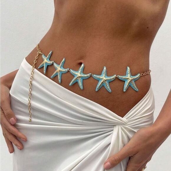 Starfish Chain Belt N1476 - Picture 1 of 4